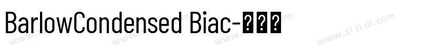 BarlowCondensed Biac字体转换